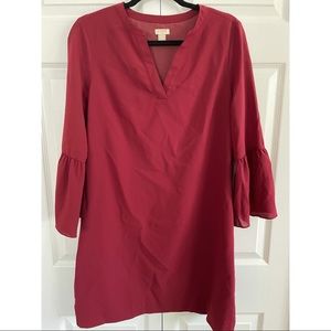 J. Crew Dress With Bell Sleeves